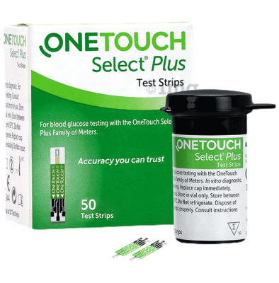 OneTouch Select Plus Test Strip (Only Strips) Green