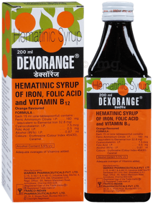 Dexorange Hematinic Syrup with Iron, Folic Acid &amp;amp;amp; Vitamin B12